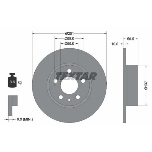 Textar 92046900 - textar,